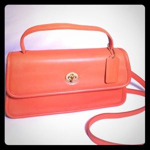 Coach 9044 Geometric Convertible Clutch Orange